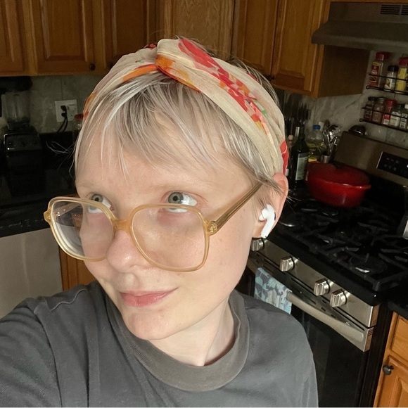 Vintage silk floral scarf - Picture 2 of 6